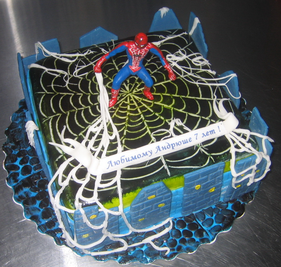 Торт Человек-паук фото